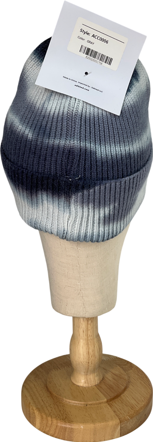 edikted Tie Dye Grey Hat One Size