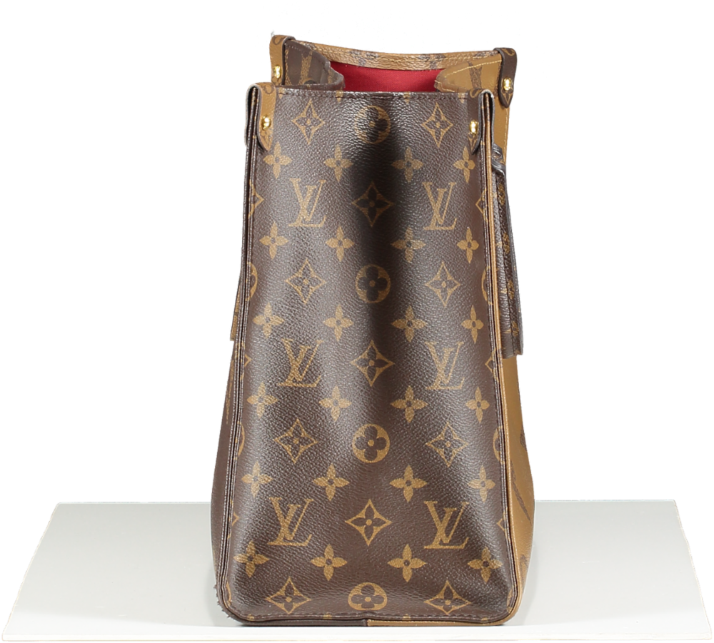 Louis Vuitton Brown Monogram Canvas M45321 Onthego Mm Tote Bag One Size