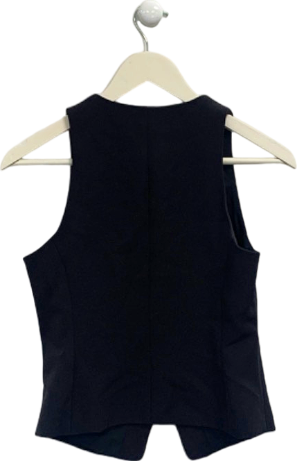 River Island Black Tailored Waistcoat UK 6