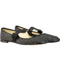Repetto Paris Black Crystal Embellished Georgia Square-toe Mary Janes UK 5.5 EU 38.5 👠