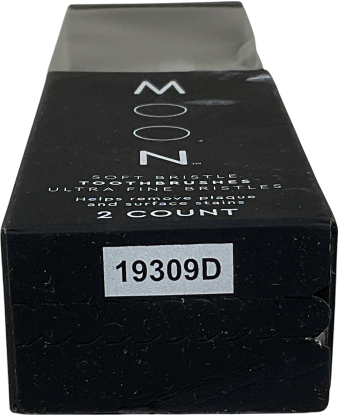 moon Soft Bristle Toothbrush Black 2
