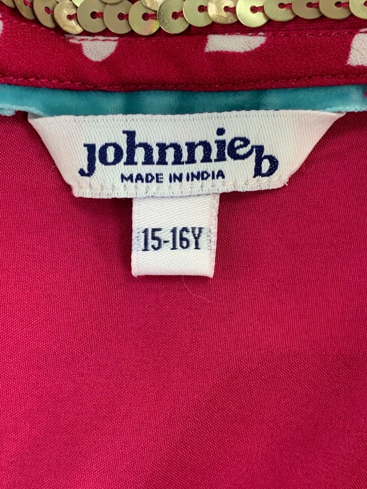 Boden Red Sequin Collar Dress 15-16 Years