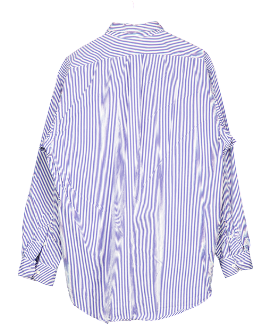 Ralph Lauren Blue Blake Striped Shirt UK L