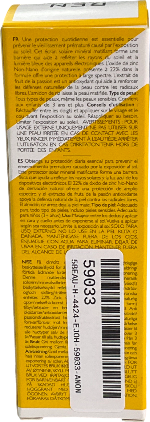 REN Clean Sunscreen Mineral Spf 30 50ml