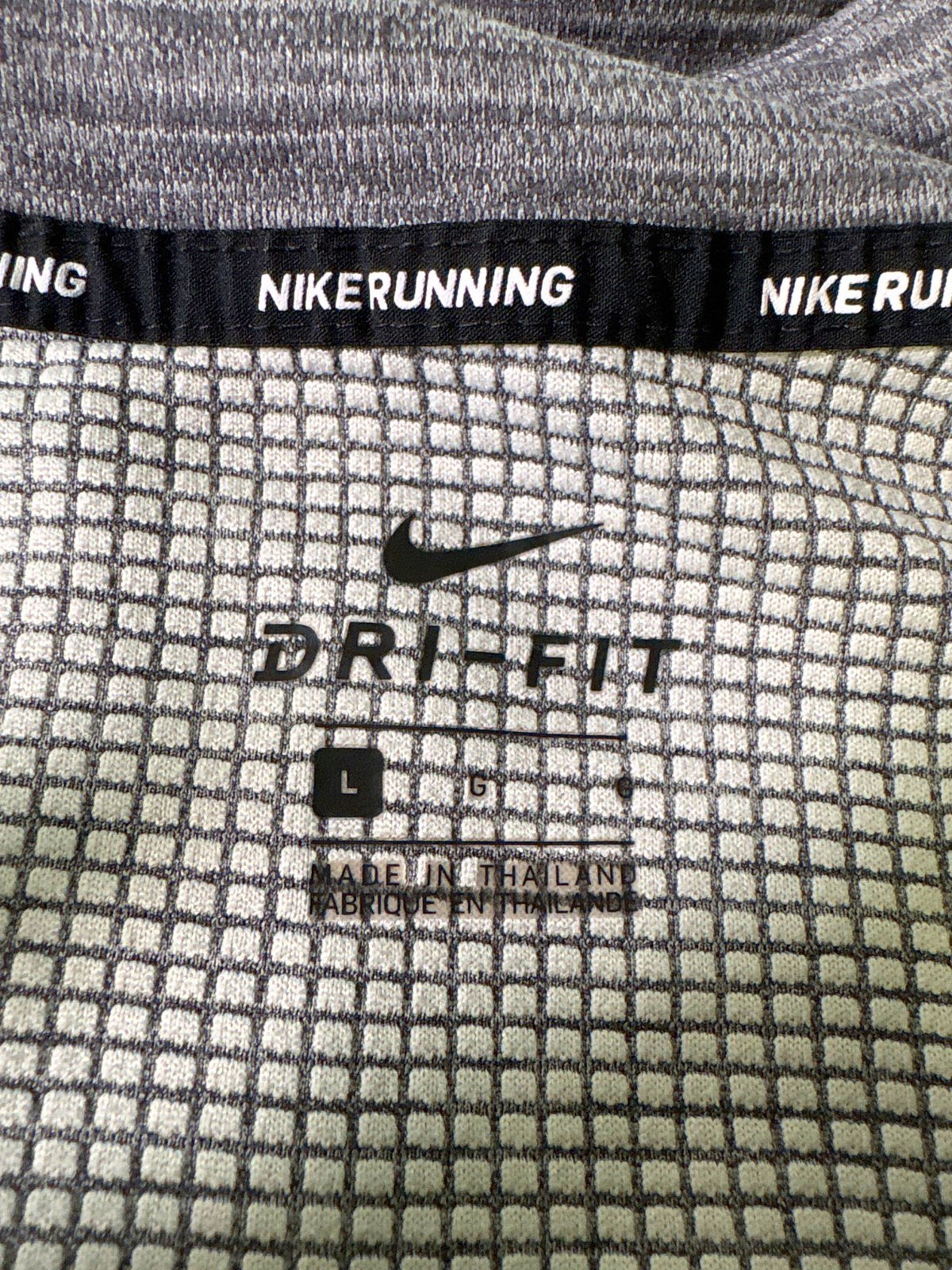 Nike Grey Dri-FIT Running Top UK L