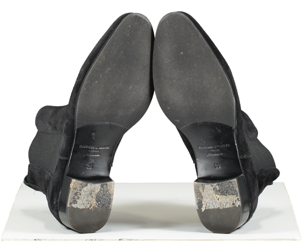 Baudoin & Lange Joan Boot In Black Glove Suede UK 6 EU 39 👠