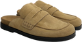Topshop Nude Addie Real Suede Mule Loafer In Taupe UK 5 EU 38