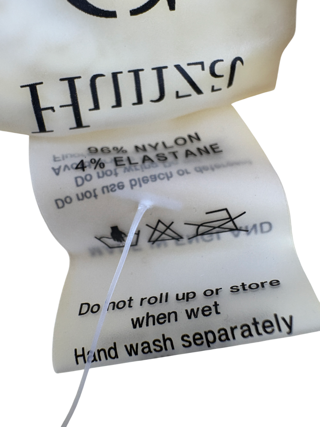 Hunza G Yellow Seersucker Swimsuit UK One Size