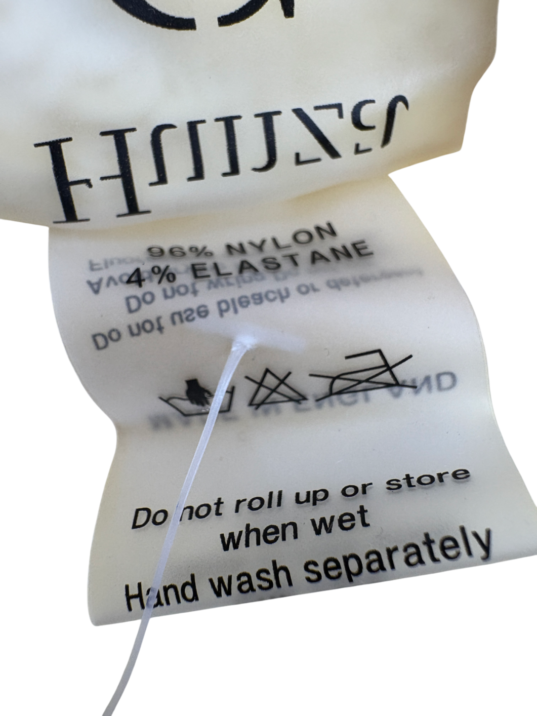 Hunza G Yellow Seersucker Swimsuit UK One Size