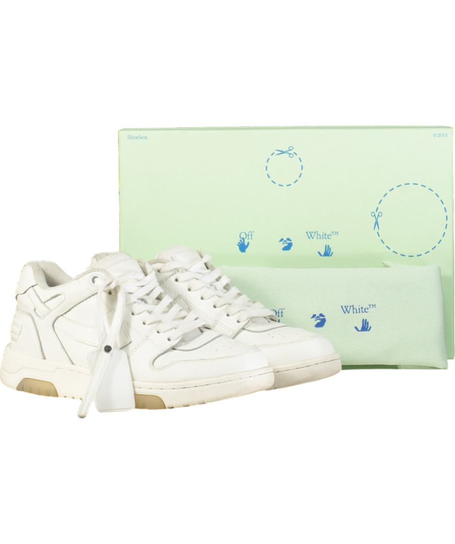 Off-White White Out Of Office Calf Leather Sneaker UK 6 EU 40 👞