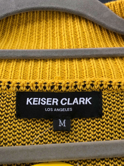 Keiser Clark Yellow Star Pattern Cardigan UK M