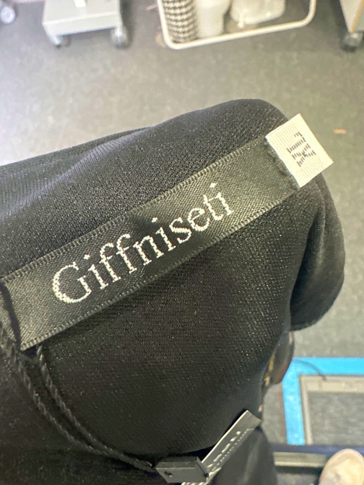 Giffniseti Black Sequin Embellished Long Dress UK XL