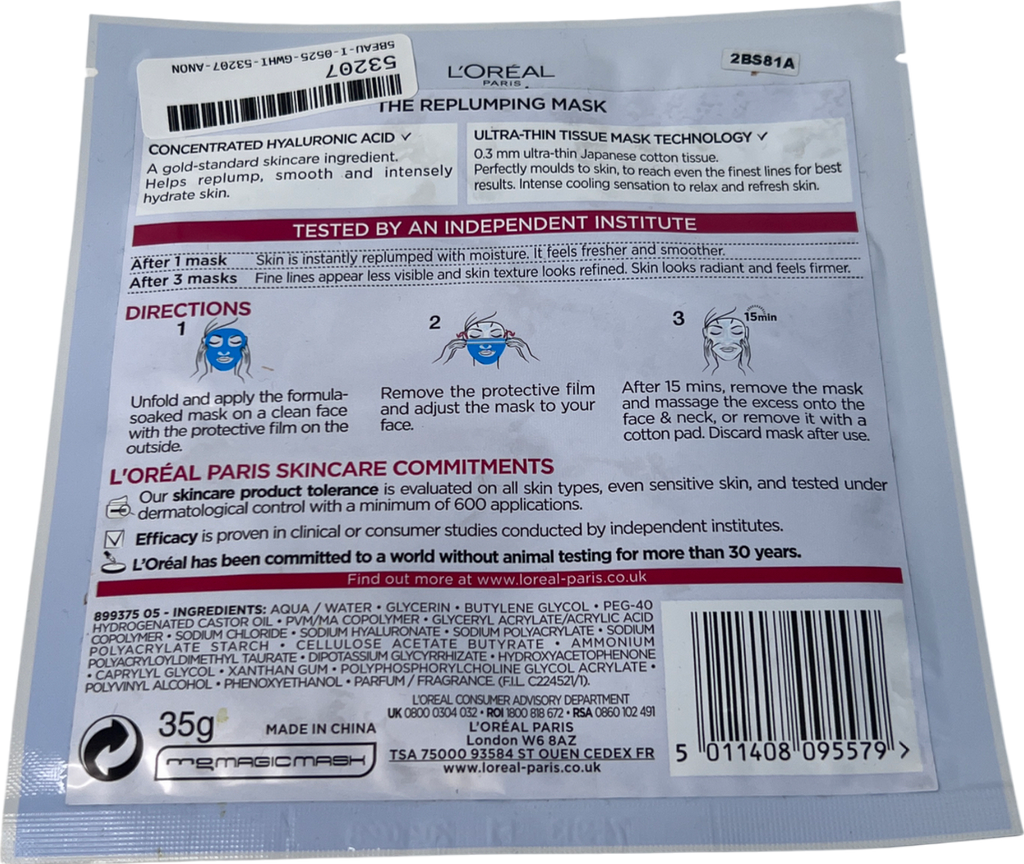 loreal The Replumping Mask 35g