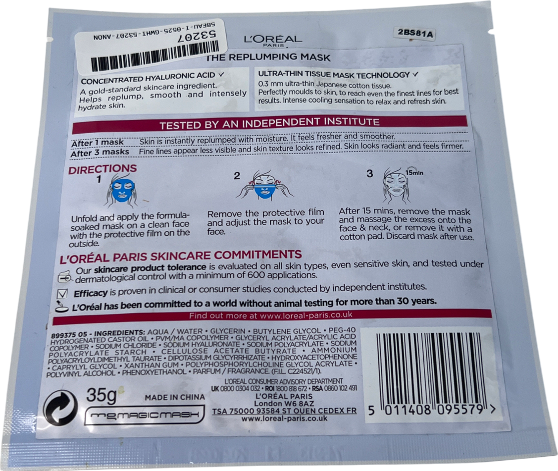 loreal The Replumping Mask 35g