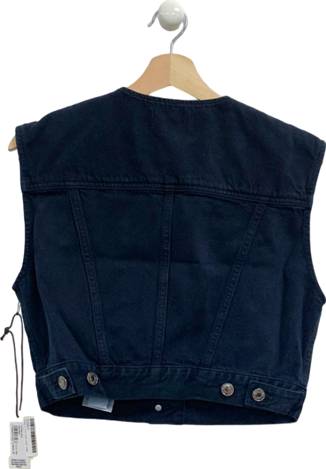 Agolde Smudge Denim Vest UK M