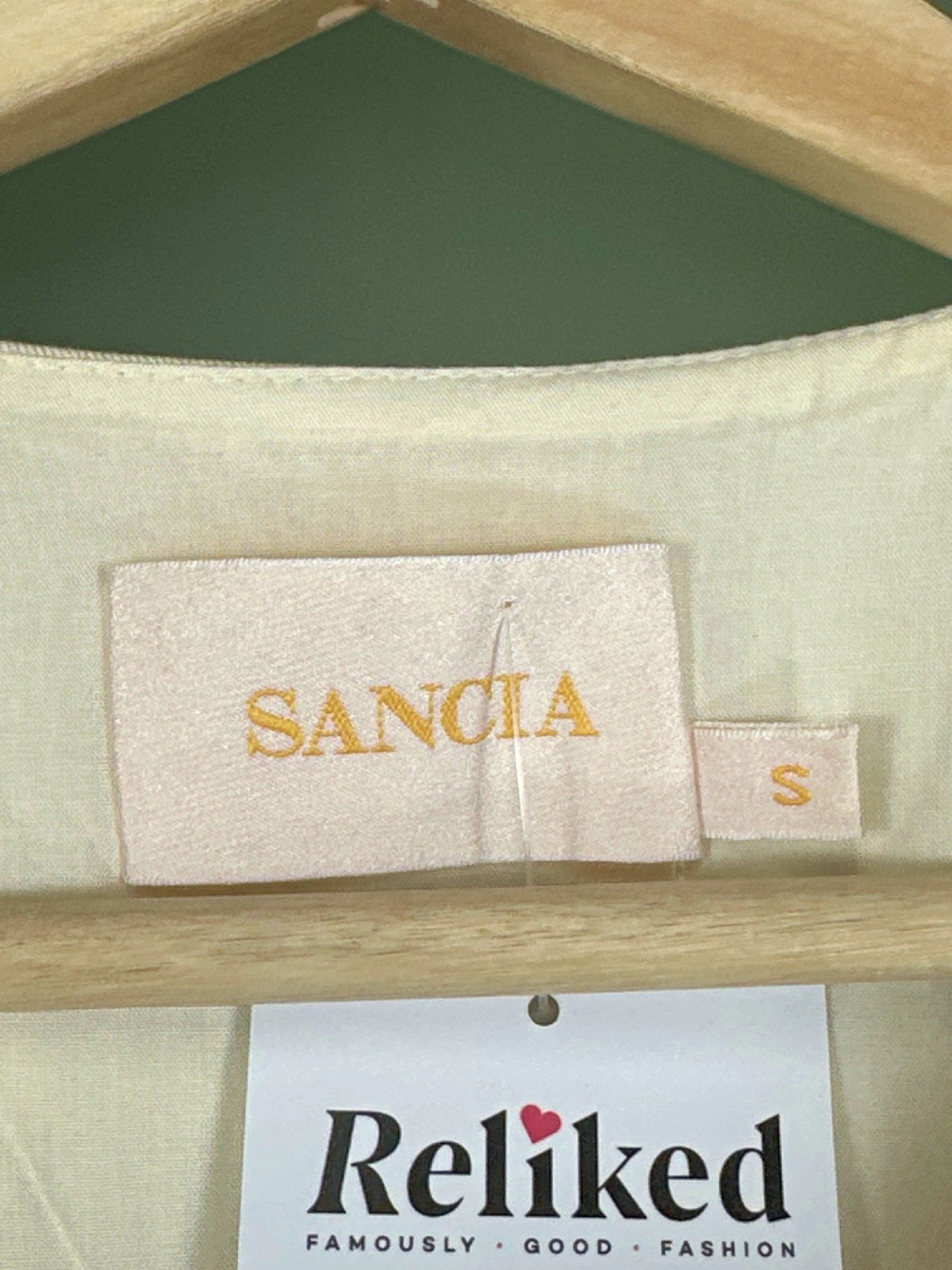 Sancia Cream Sleeveless Top UK S