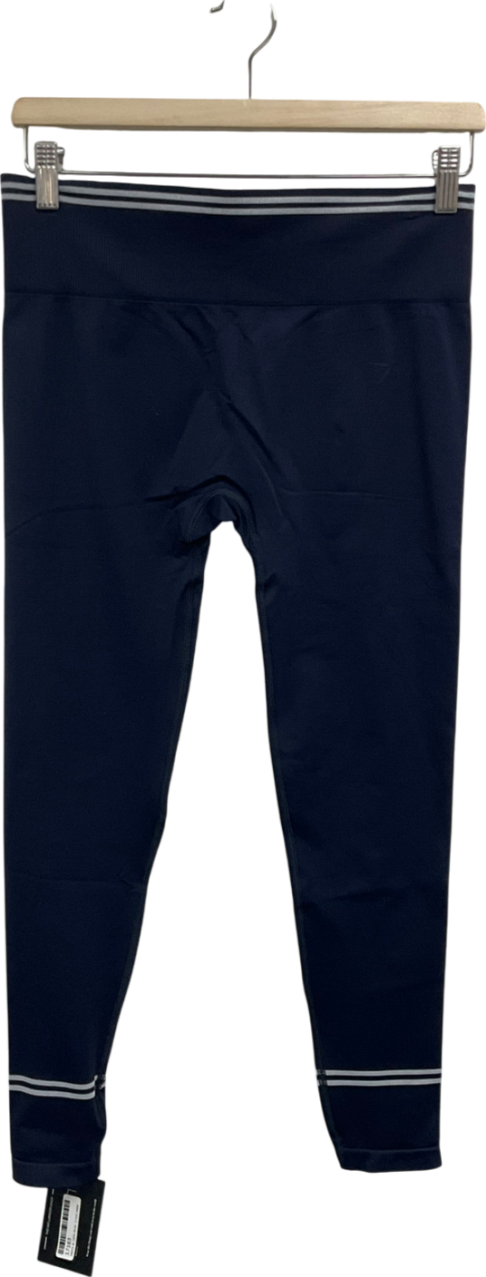 gymshark Blue Contrast Seamless Leggings UK L