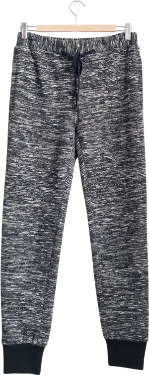 3.1 PHILIP LIM Black Marl Joggers UK M