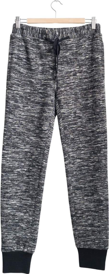 3.1 PHILIP LIM Black Marl Joggers UK M
