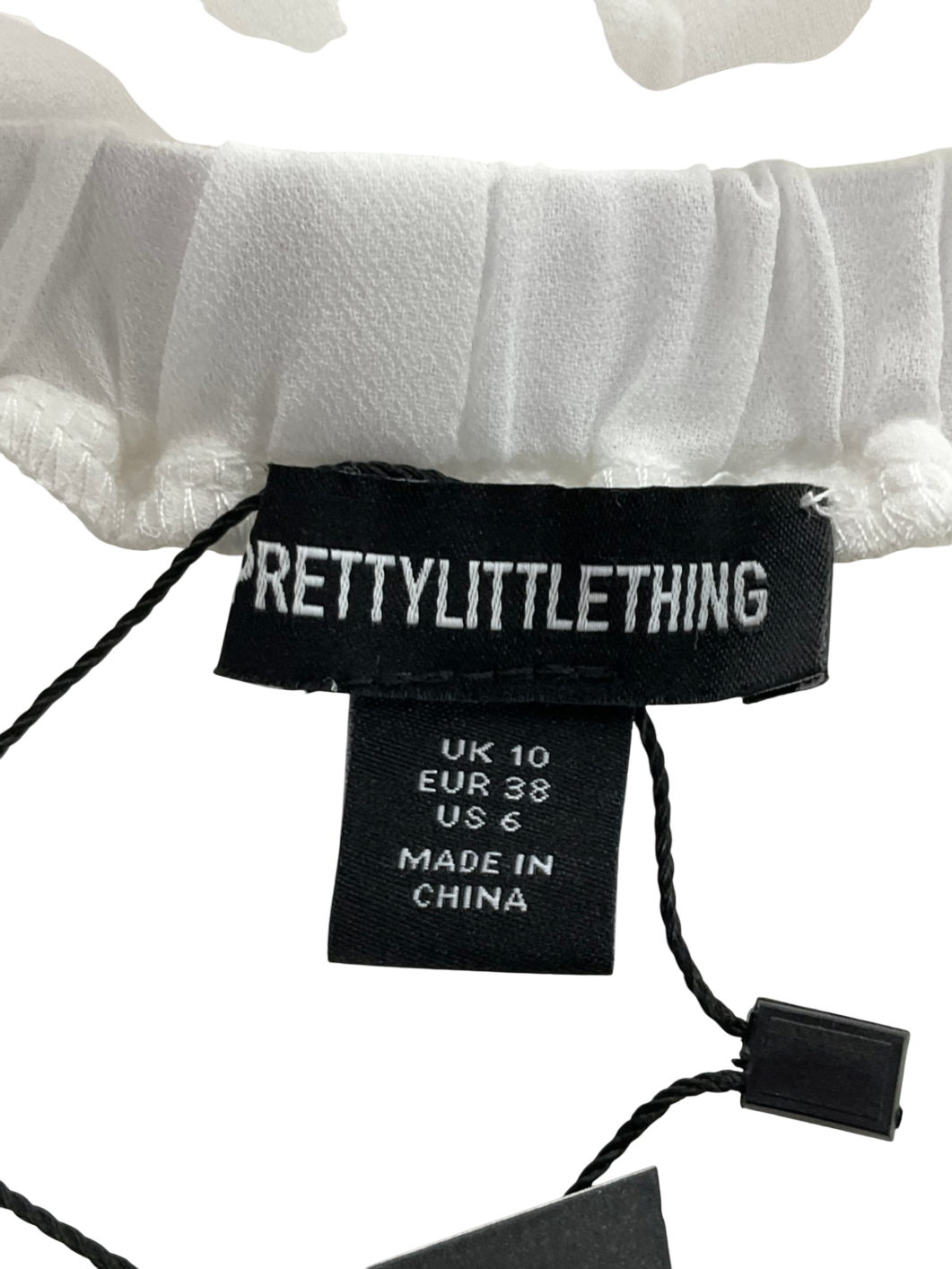 PrettyLittleThing White Chiffon Ruffle Maxi Skirt UK 10