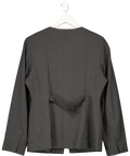 Aligne Grey Daphne V Neck Waisted Blazer UK 14