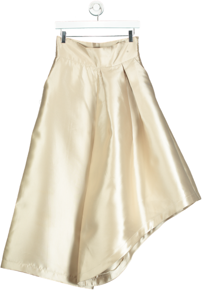 Cream Asymmetrical Skirt UK M