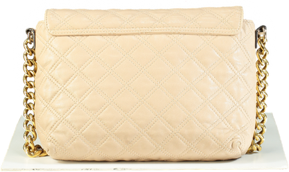 Marc Jacobs Beige Quilted Leather Shoulder Bag