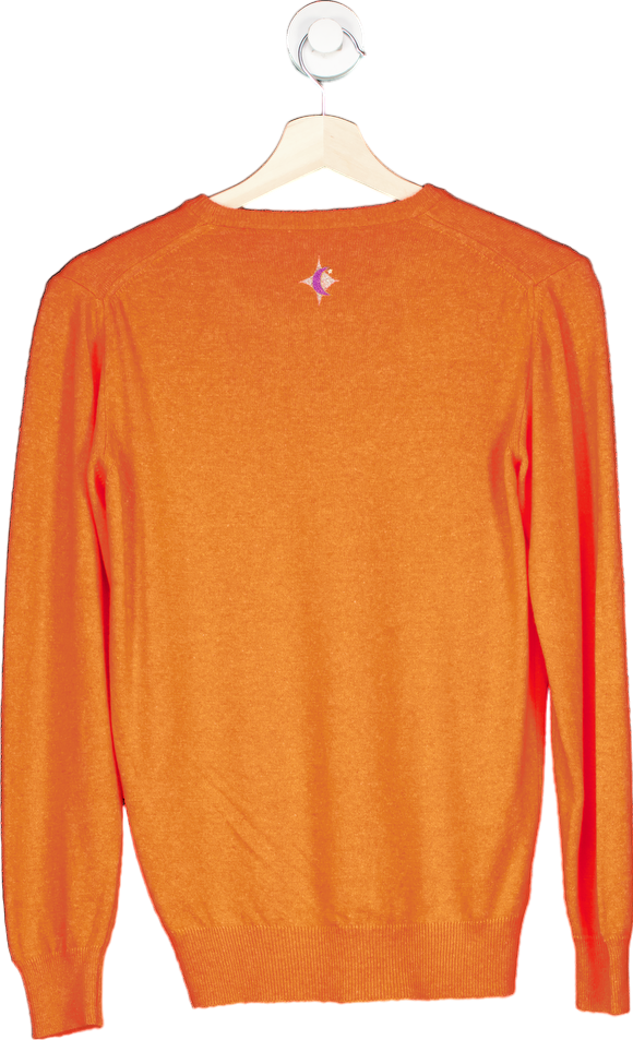 Unbranded Orange Sequin S Jumper UK S