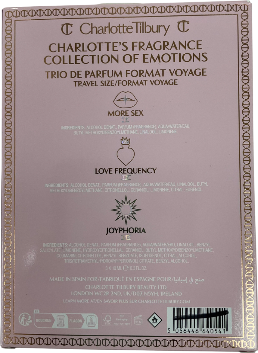 Charlotte Tilbury Collection Of Emotions Travel Trio 3 x 10ml