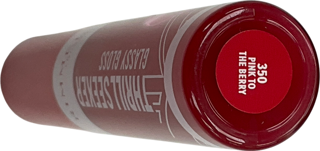 Rimmel Thrill Seeker Glassy Gloss Hydrating Lip Gloss With Hyaluronic Acid 350 Pink To The Berry 10ml