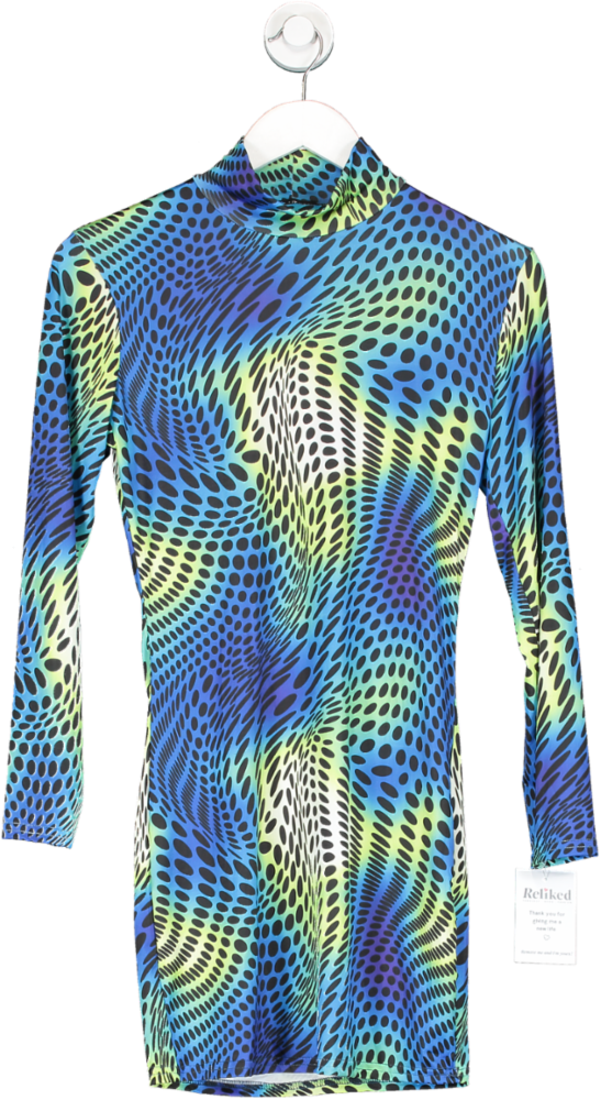I saw it first Multicoloured Optical Illusion Dress UK 4