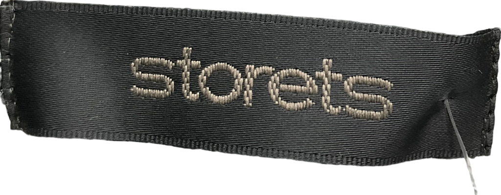 storets Black Raw Hem Star Button Detail Jacket UK S