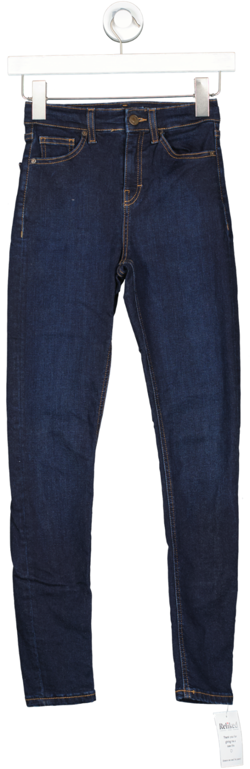 Topshop Blue Jamie Skinny High Waist Jeans UK 6