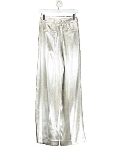 Mint Velvet Metallic Wide Trousers UK 8