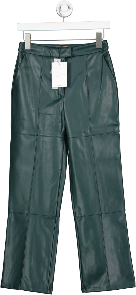 4th & Reckless Green Sienna Cropped Faux Leather Trouser BNWT  UK 8