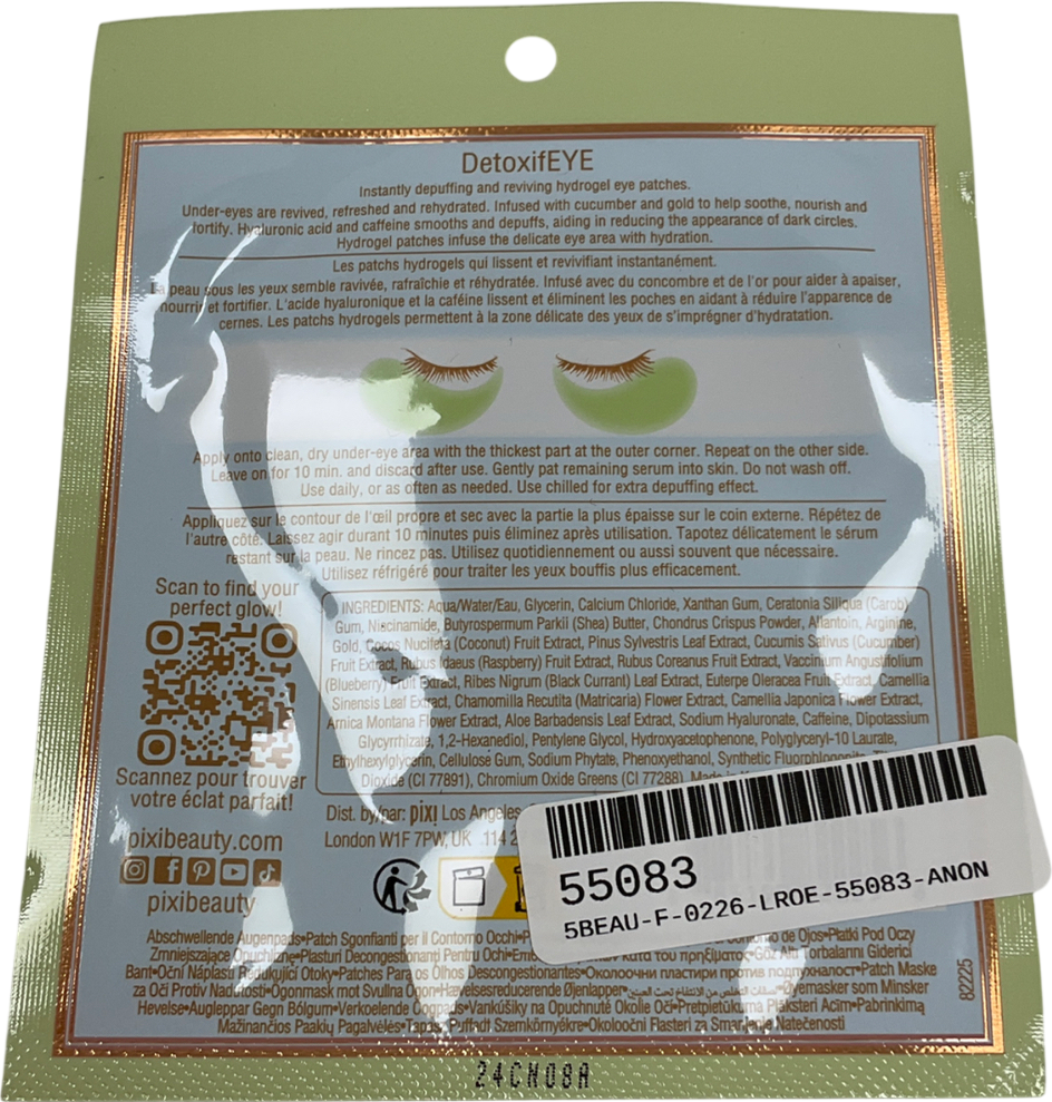Pixi Detoxifeye Single-use Eye Patches 1 Pair