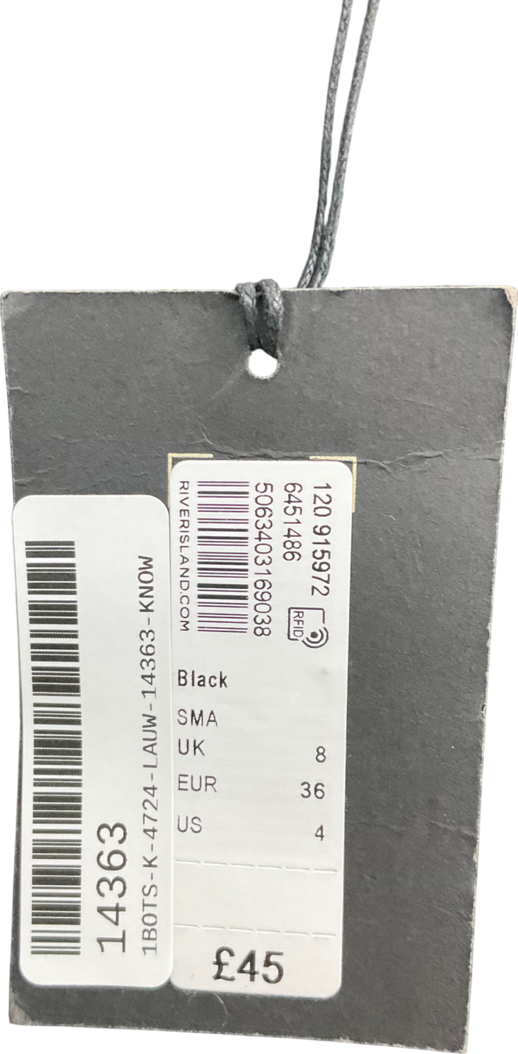 River Island Black Lace Trousers UK 8