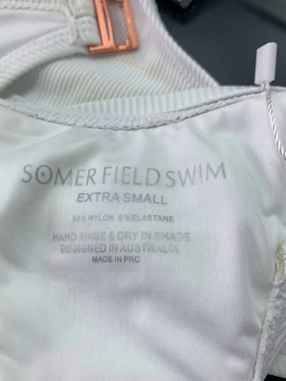 Somerfield Swim White Cut-Out Bikini Top and Bottom Set UK XS