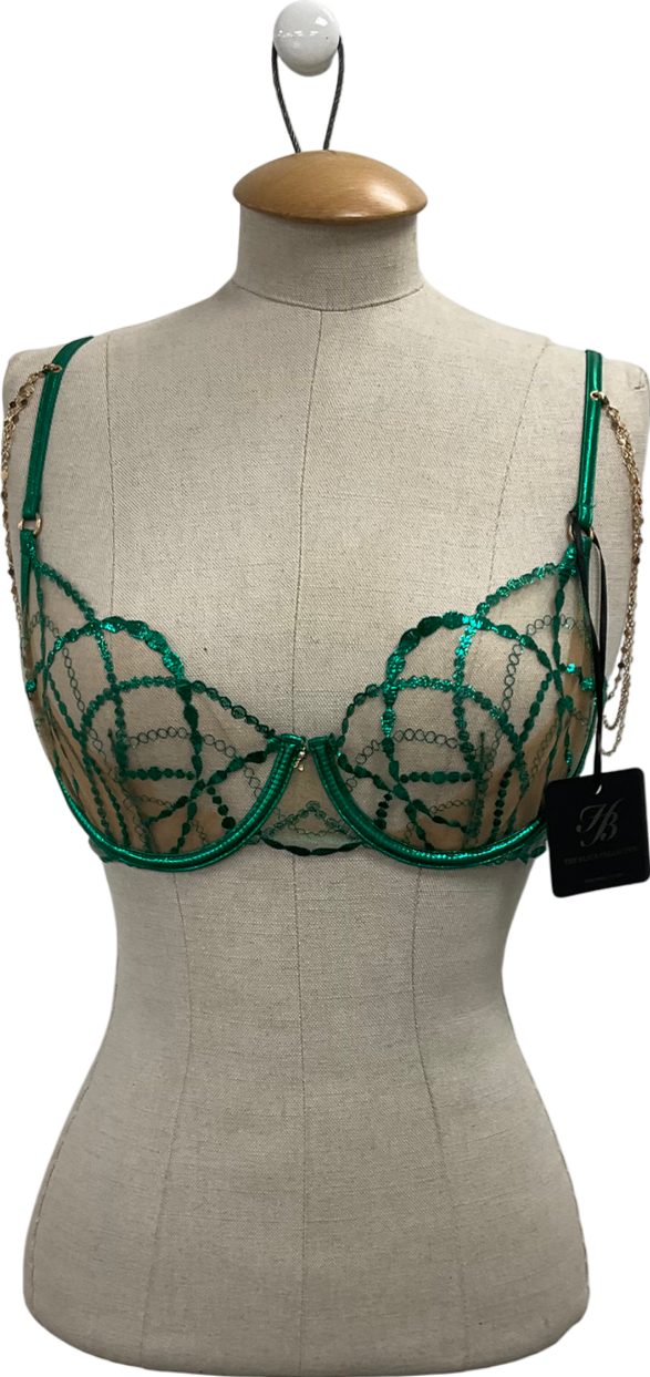 Honey Birdette Green Goldy Bra UK 34D