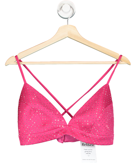 Nadine Merabi Kira Hot Pink Bra Top UK S/M