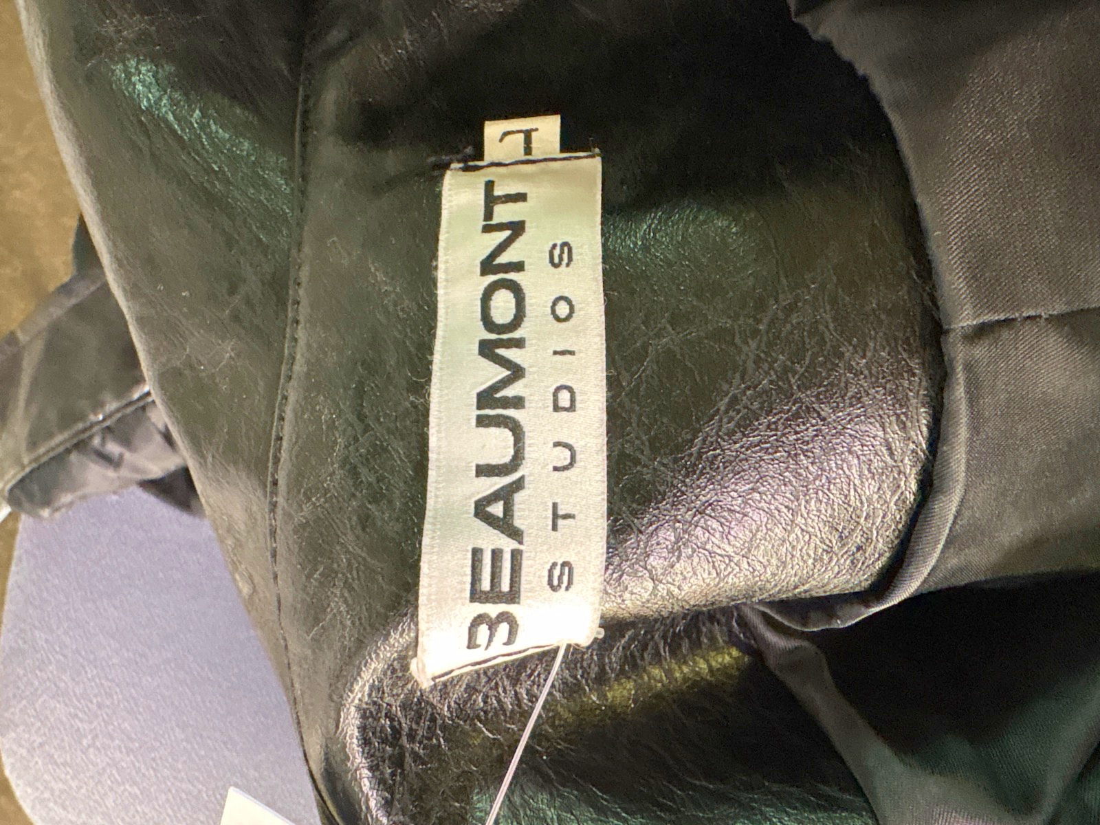 Beaumont Studios Black Leather Jacket UK L