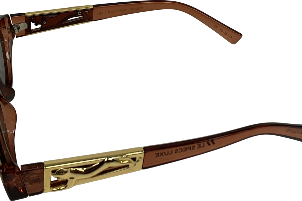 Le Specs Brown Petit Panthère Sunglasses In Paprika