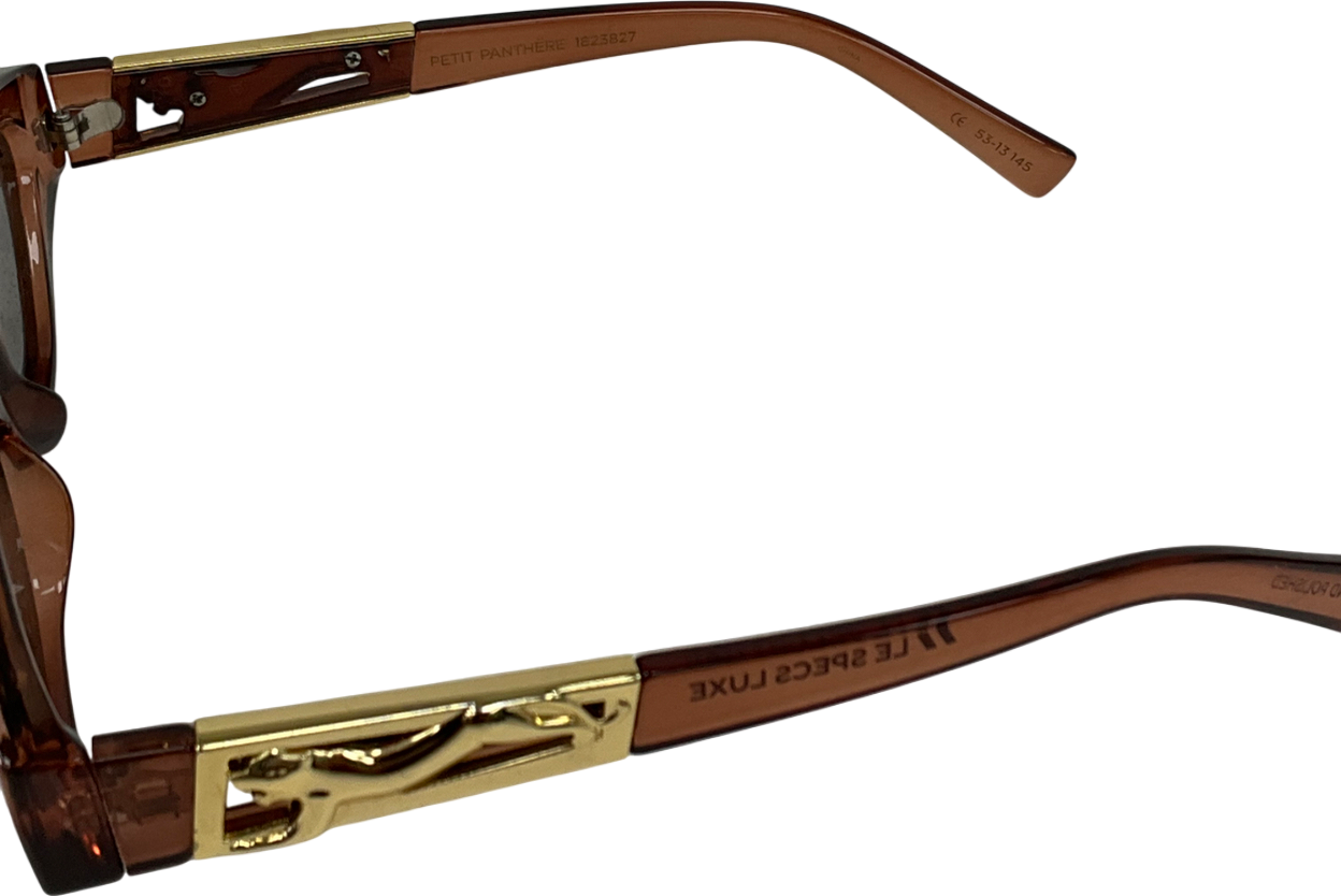 Le Specs Brown Petit Panthère Sunglasses In Paprika