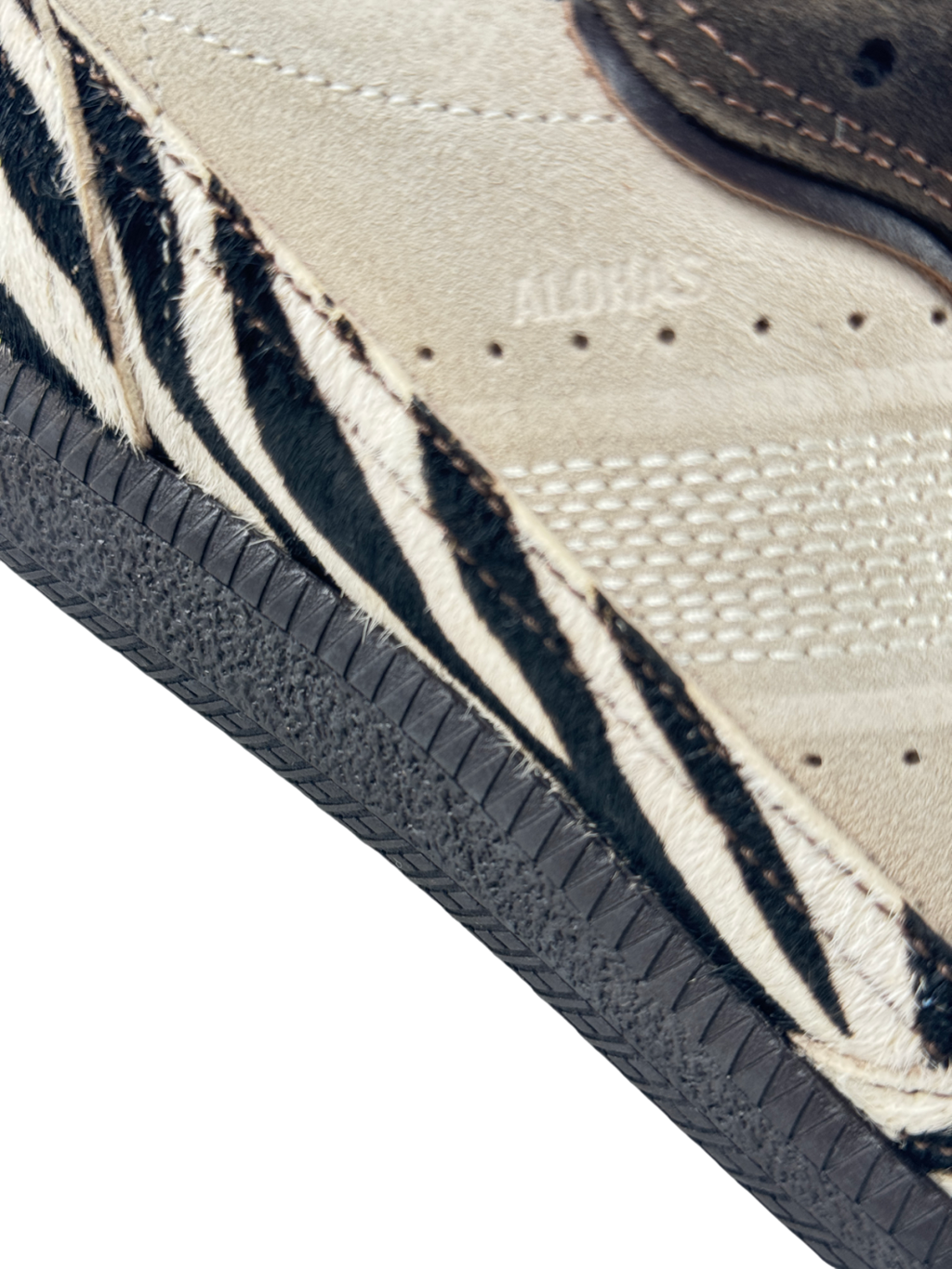 ALOHAS Rife 490 - Soft Brown Leather Zebra Trainers UK 6 EU 39 👠