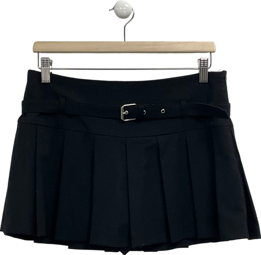 ZARA Black Pleated Skort UK M