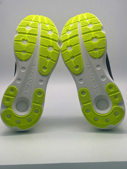 Under Armour White/Black/Neon Green HOVR Running Shoes UK 8