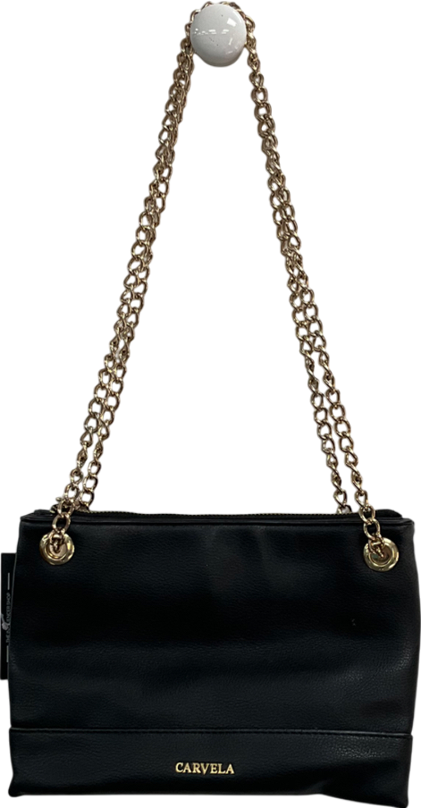 Carvela Black Chain Strap Cross Body Bag
