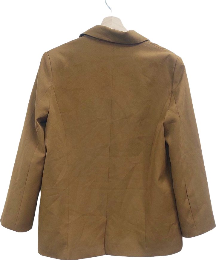 Lioness Brown Double Breasted Blazer UK S