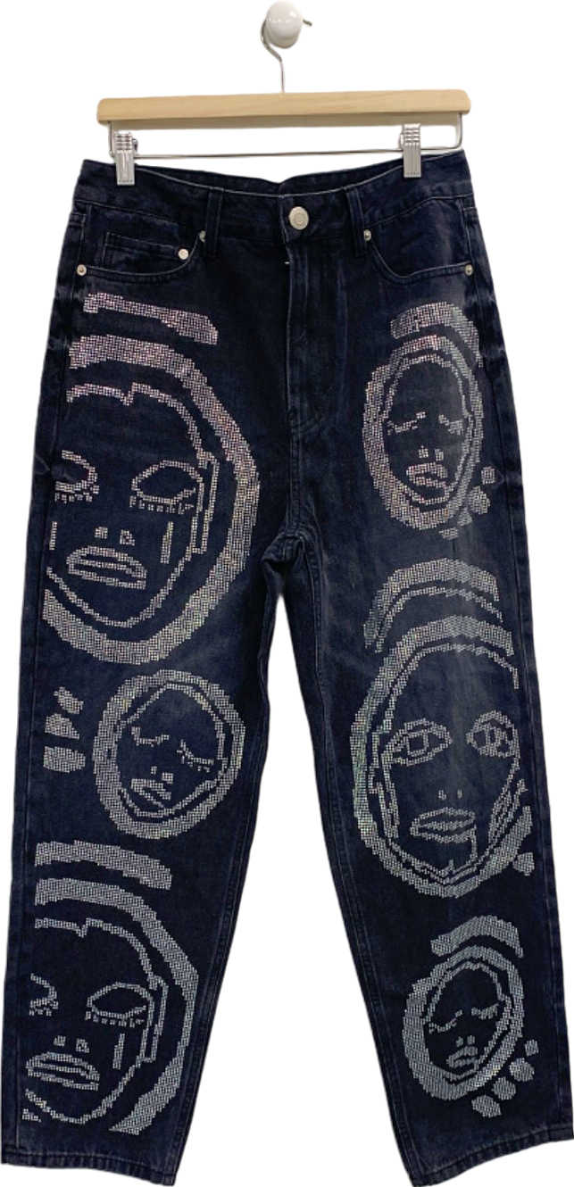 Patrick Church Black Face Art Jeans UK W30