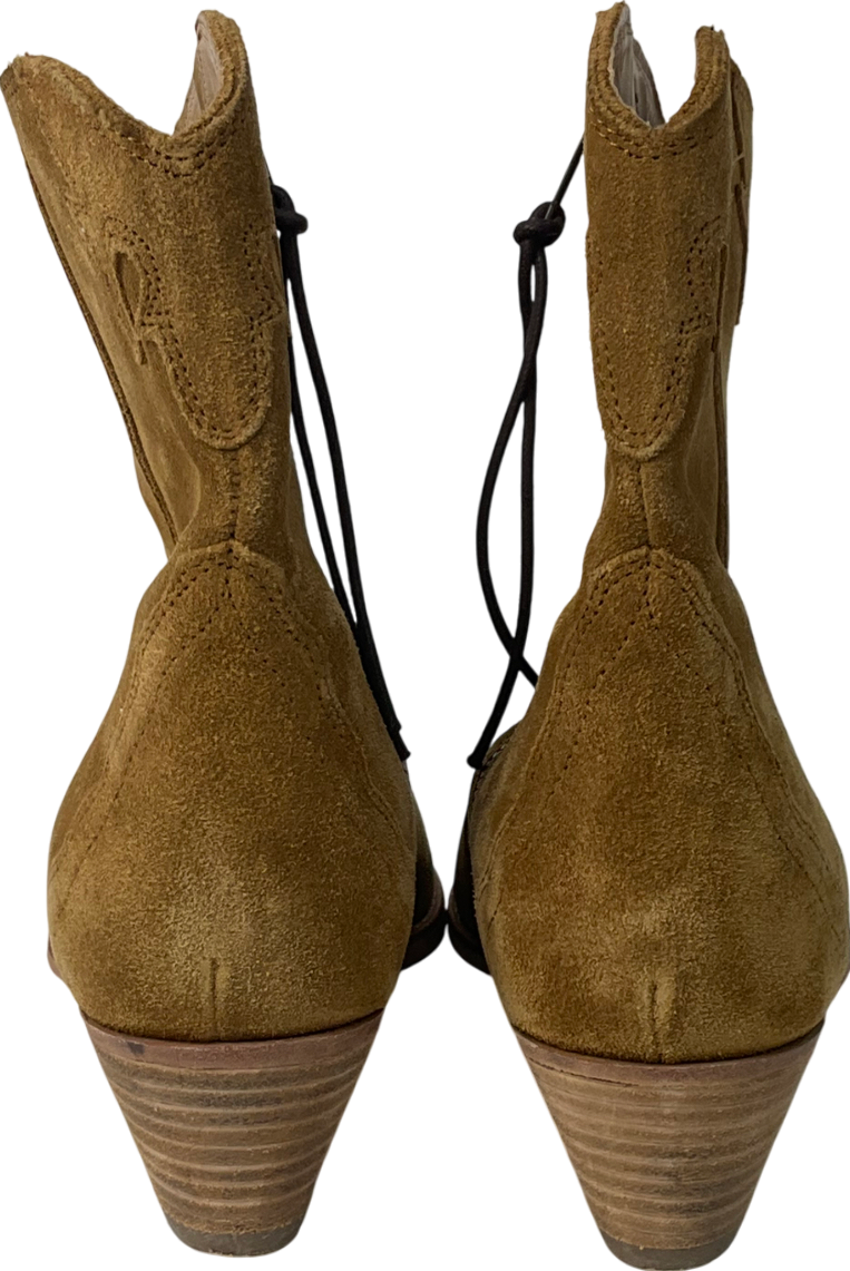 Free People Frontier Western Boot In Beige UK 7 EU 40 👠